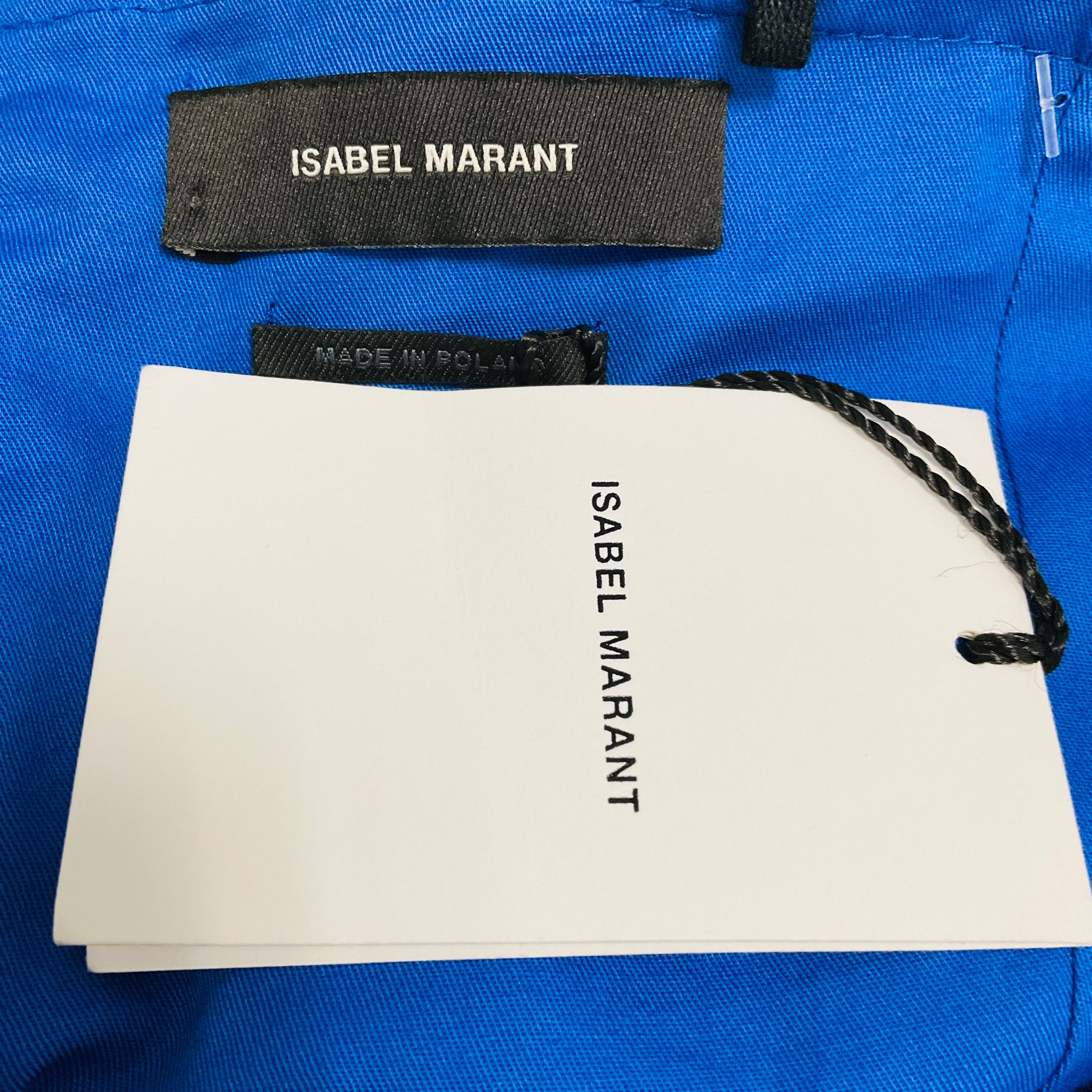 Isabel Marant Blue Ramie Jasmine Mini Dress