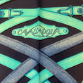 Load image into Gallery viewer, Hermes Navy Blue / Turquoise Cavalcadour Print Square Silk Twill Scarf
