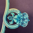 Load image into Gallery viewer, Hermes Navy Blue / Turquoise Cavalcadour Print Square Silk Twill Scarf
