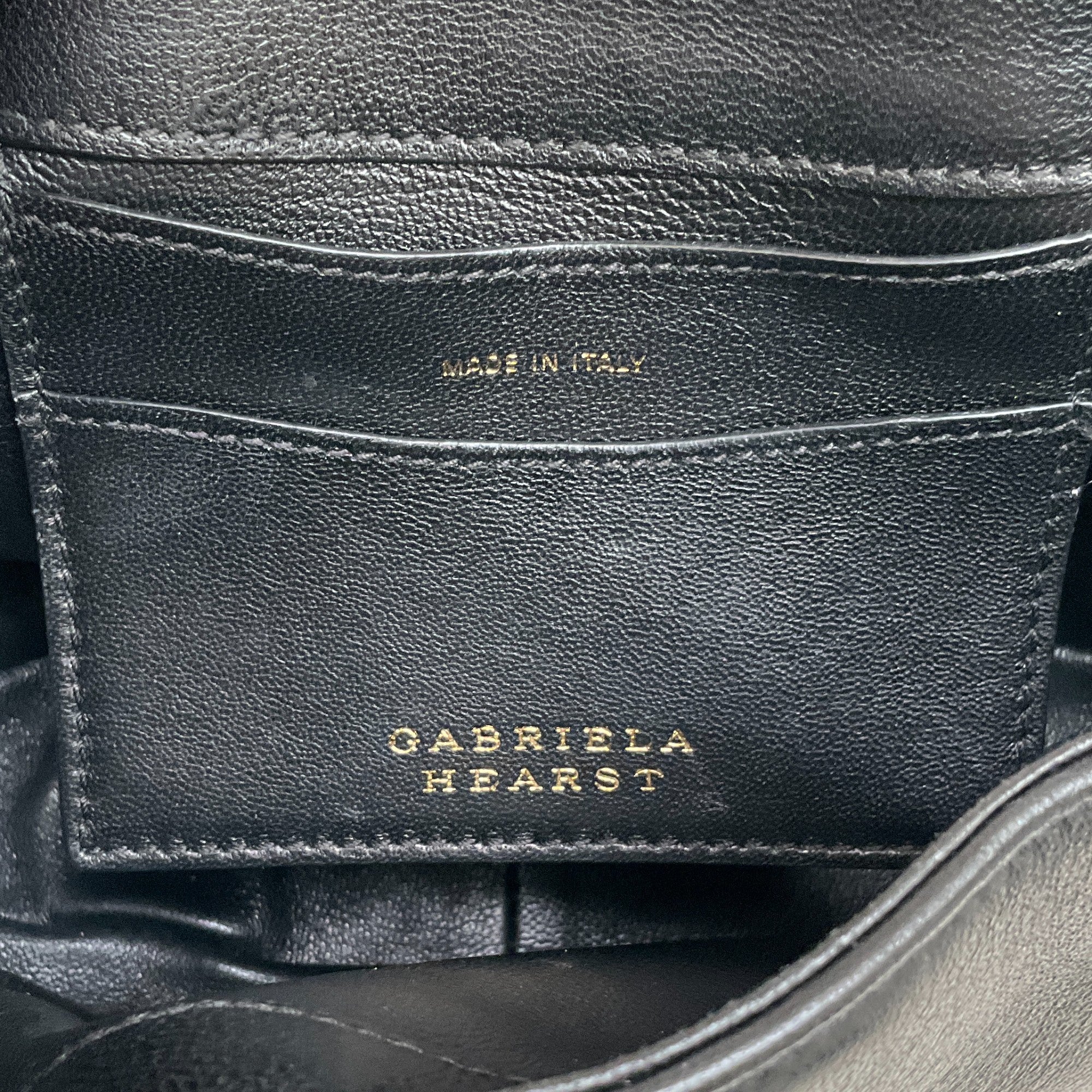 Gabriela Hearst Black Nappa Leather Demi Bag