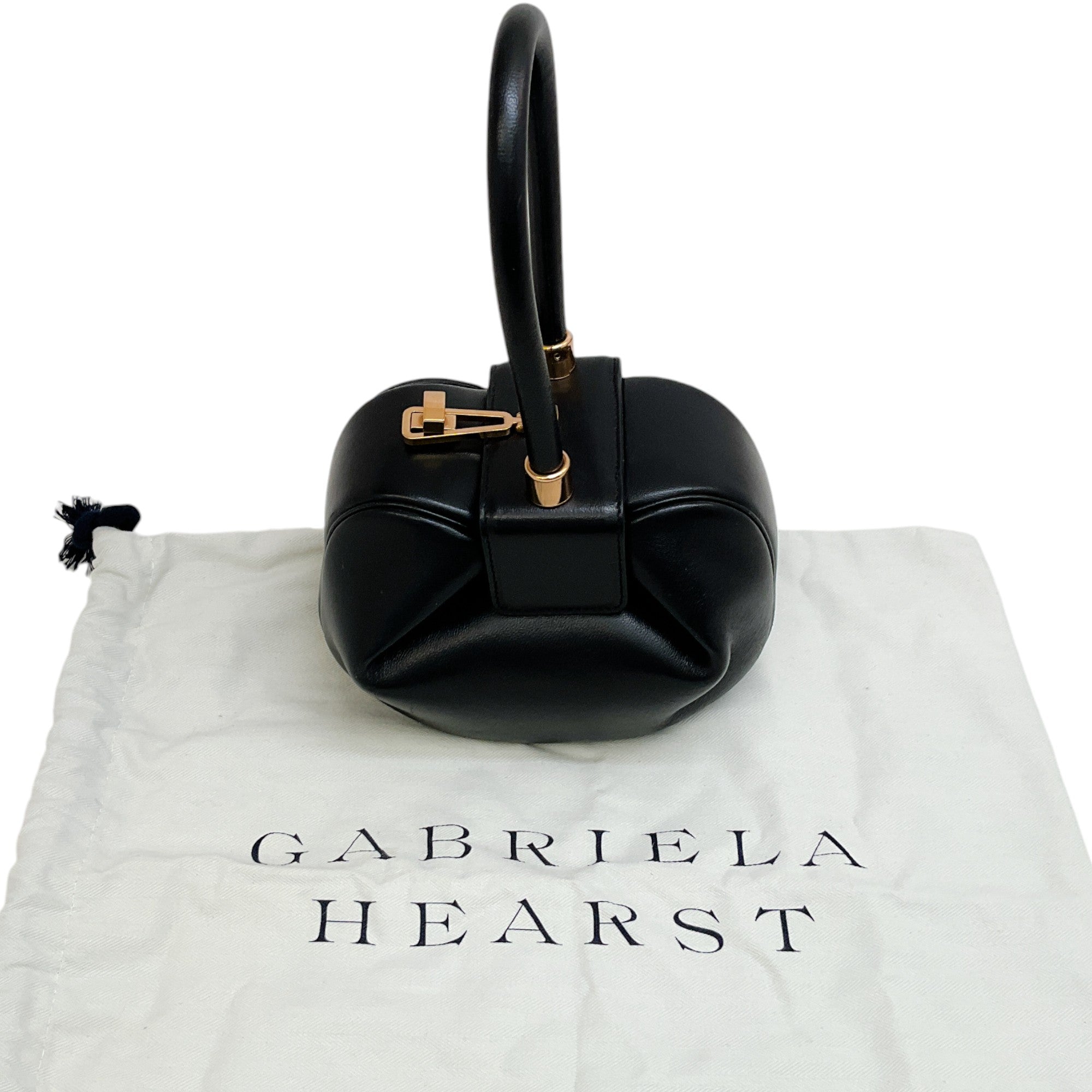 Gabriela Hearst Black Nappa Leather Demi Bag