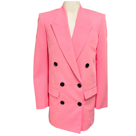 Isabel Marant Pink Nevim Tailored Double Breasted Blazer