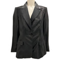 Load image into Gallery viewer, Escada Black Shimmer Tuxedo Style Blazer
