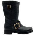 Load image into Gallery viewer, Jimmy Choo Black Leather Moto Boots
