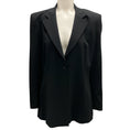 Load image into Gallery viewer, Luciano Barbera Black Classic Wool Stretch Blazer
