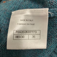 Load image into Gallery viewer, Chanel Blue Multi Intarsia Cashmere Knit Turtleneck Sweater with CC Logo Plate
