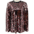 Load image into Gallery viewer, McQ by Alexander McQueen Burgundy / Black Paillettes Top

