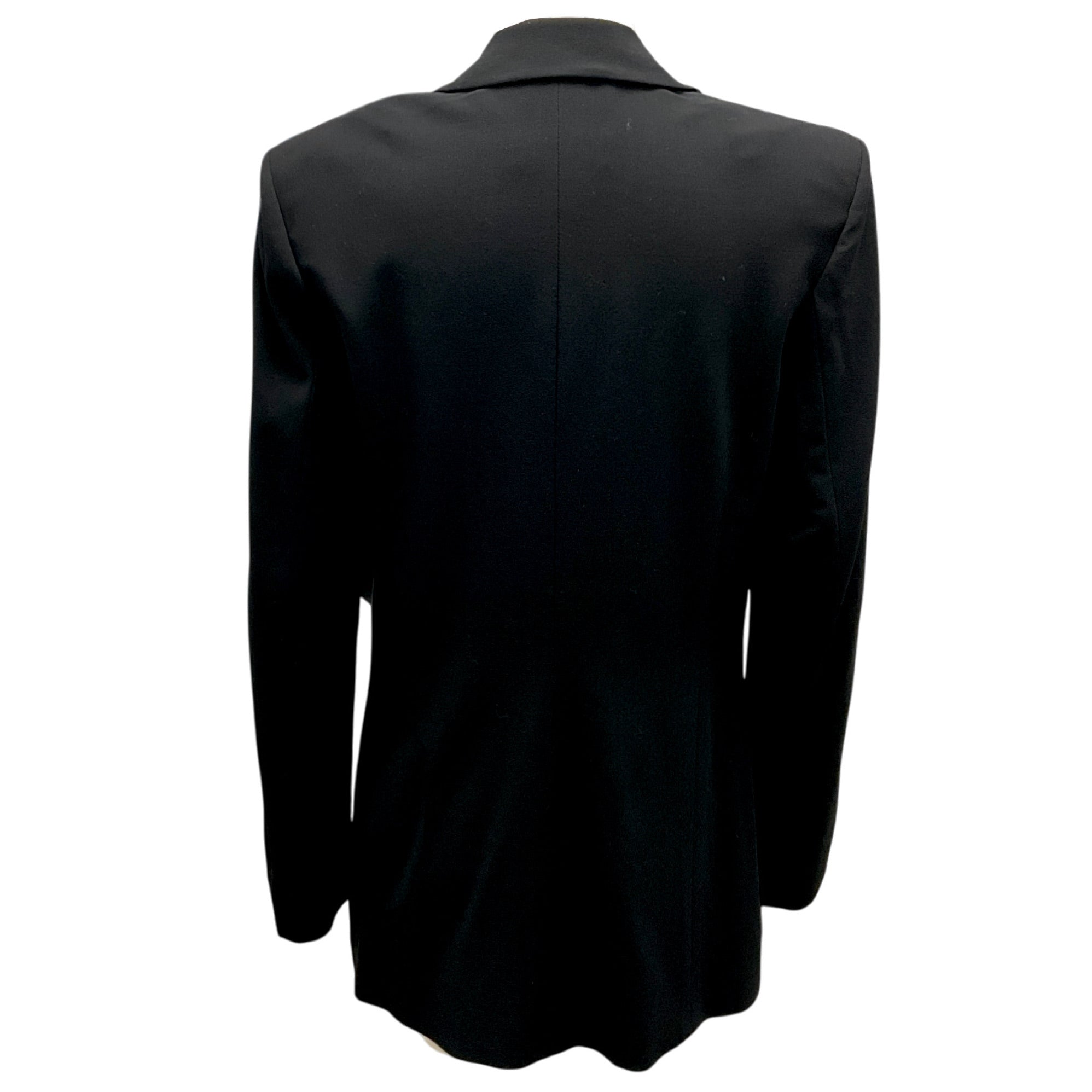 Luciano Barbera Black Classic Wool Stretch Blazer