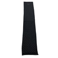 Load image into Gallery viewer, Gucci Black / Grey GG Logo Fringed Trim Wool Scarf
