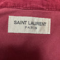 Load image into Gallery viewer, Saint Laurent Burgundy Cotton Corduroy Western Shirt
