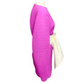 Load image into Gallery viewer, Solace London Magenta Tanzy Pleated Bow Waist Long Sleeve Mini Dress

