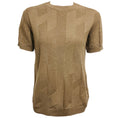 Load image into Gallery viewer, Hermes Taupe / Dark Gris Etoupe H Motif Short Sleeved Wool Knit Pullover Sweater
