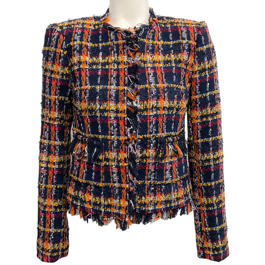 L'Agence Midnight Multi Tweed Angelina Jacket
