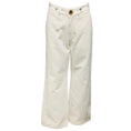 Load image into Gallery viewer, Wales Bonner White / Silver Stud Detail Straight Leg Denim Jeans
