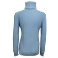 Load image into Gallery viewer, Loro Piana Periwinkle Blue Baby Cashmere Cable Knit Turtleneck Sweater

