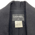 Load image into Gallery viewer, Chanel Black Wool Cropped Open Front Jacket
