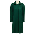 Load image into Gallery viewer, Piazza Sempione Green Mid Length Button Front Wool and Cashmere Coat
