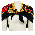 Load image into Gallery viewer, Hermes Black / Red Multi Orgauphone et Autres Mecaniques Print Square Silk Twill Scarf

