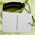 Load image into Gallery viewer, Brandon Maxwell Honeydew / Light Green Vera Belted Shirtdress Mini Dress
