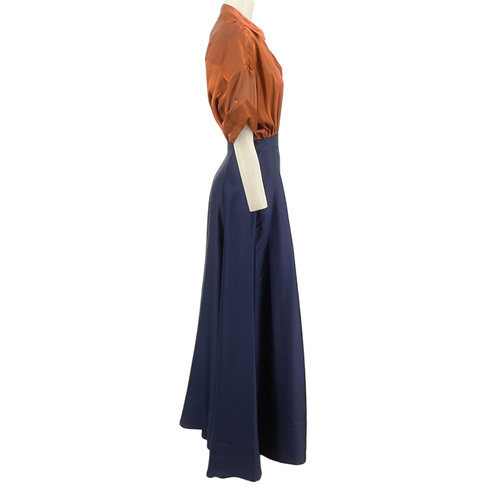 Staud Iridescent Cacao / Midnight Shubert Maxi Dress