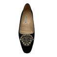 Load image into Gallery viewer, Manolo Blahnik Black Crystal Embellished Satin Pumps
