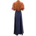 Load image into Gallery viewer, Staud Iridescent Cacao / Midnight Shubert Maxi Dress
