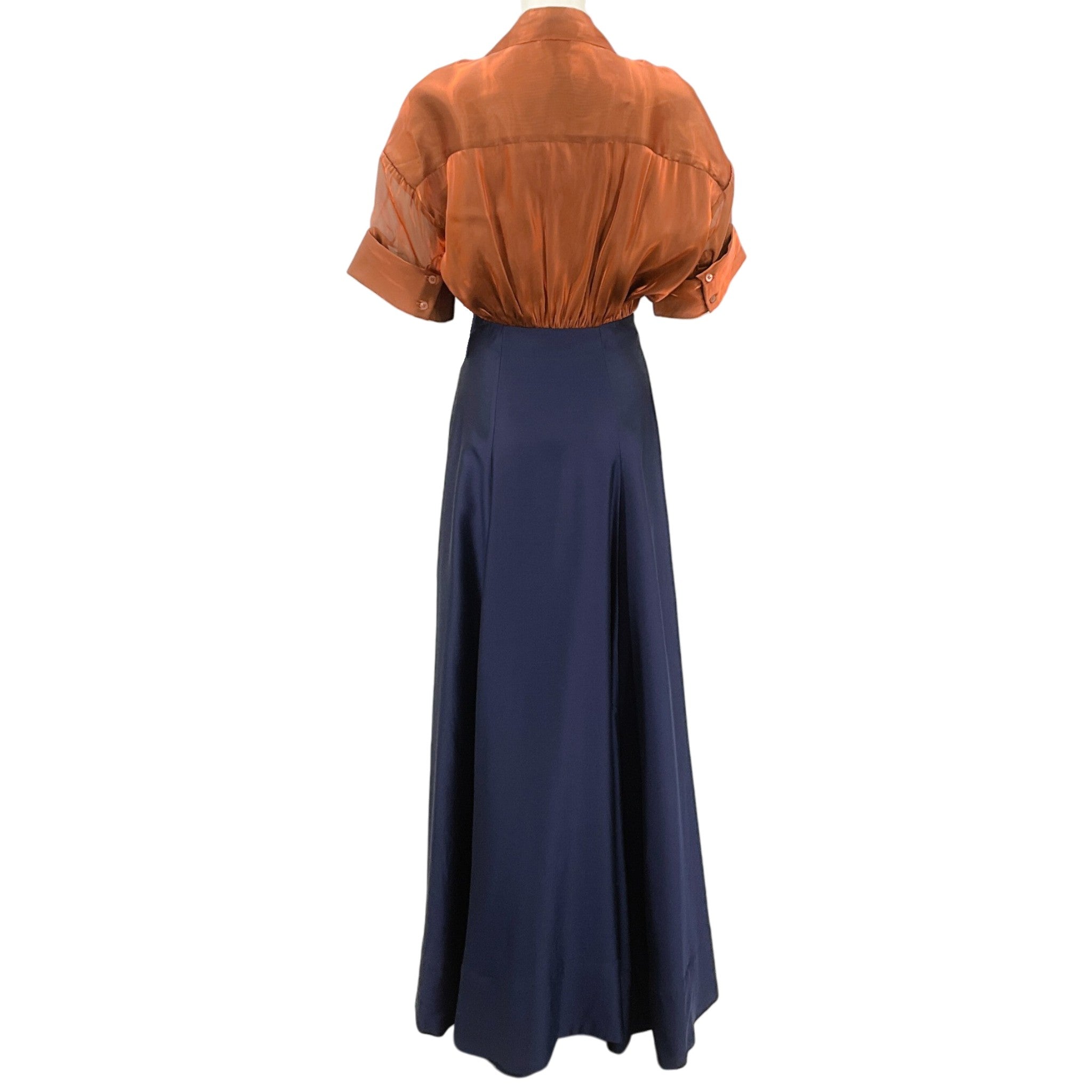 Staud Iridescent Cacao / Midnight Shubert Maxi Dress