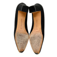 Load image into Gallery viewer, Manolo Blahnik Black Crystal Embellished Satin Pumps
