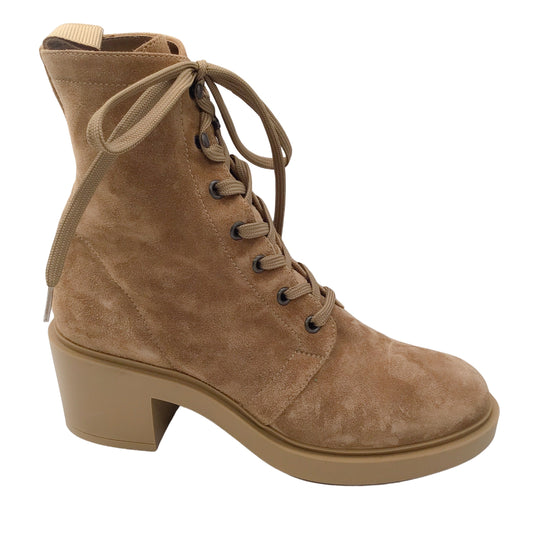 Gianvito Rossi Tan Suede Leather Foster Boots