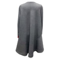 Load image into Gallery viewer, Christian Dior Charcoal Grey / Navy / Burgundy Zip Front Wool Swing Coat
