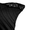 Load image into Gallery viewer, Hermes Black Multi Les Printemps de Thera Print Plisse Pleated Silk Twill Scarf
