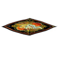 Load image into Gallery viewer, Hermes Black Multi Les Printemps de Thera Print Plisse Pleated Silk Twill Scarf
