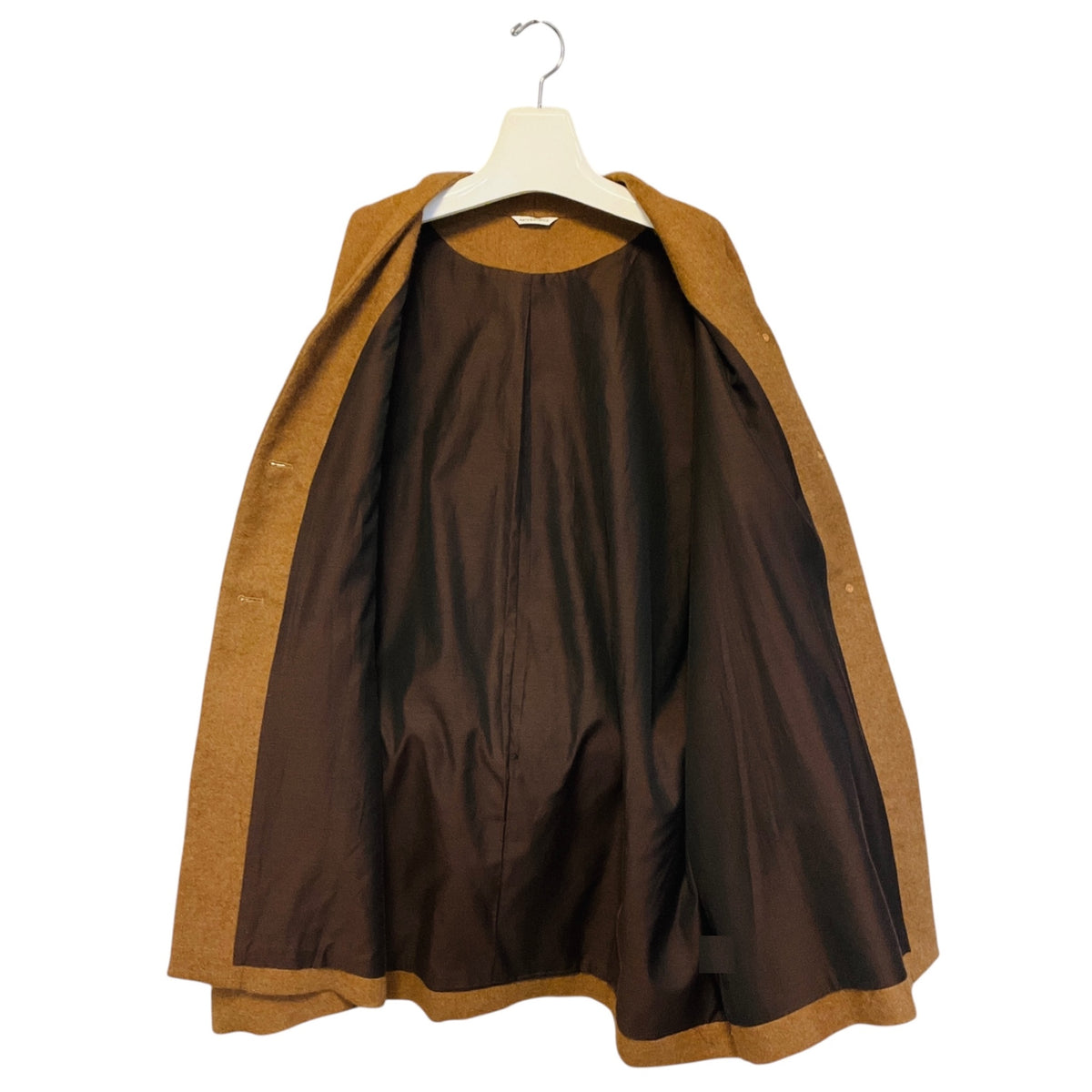 Arts & Science Tan Oversized Alpaca Wool Coat