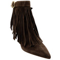 Load image into Gallery viewer, Malone Souliers Brown Suede 70mm Donnie Fringe Ankle Boots

