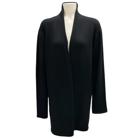 The Row Black Open Cashmere Knit Duster Cardigan Sweater