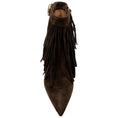 Load image into Gallery viewer, Malone Souliers Brown Suede 70mm Donnie Fringe Ankle Boots

