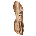 Load image into Gallery viewer, Alexandre Vauthier Rose Gold Sequin Plunging Mini Dress in Pink Gold
