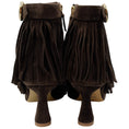 Load image into Gallery viewer, Malone Souliers Brown Suede 70mm Donnie Fringe Ankle Boots
