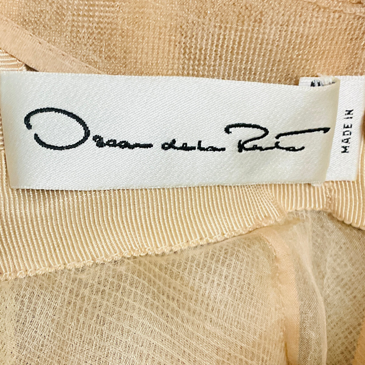 Oscar de la Renta Gold Metallic Ombre Effect Beaded Mini Cocktail Dress