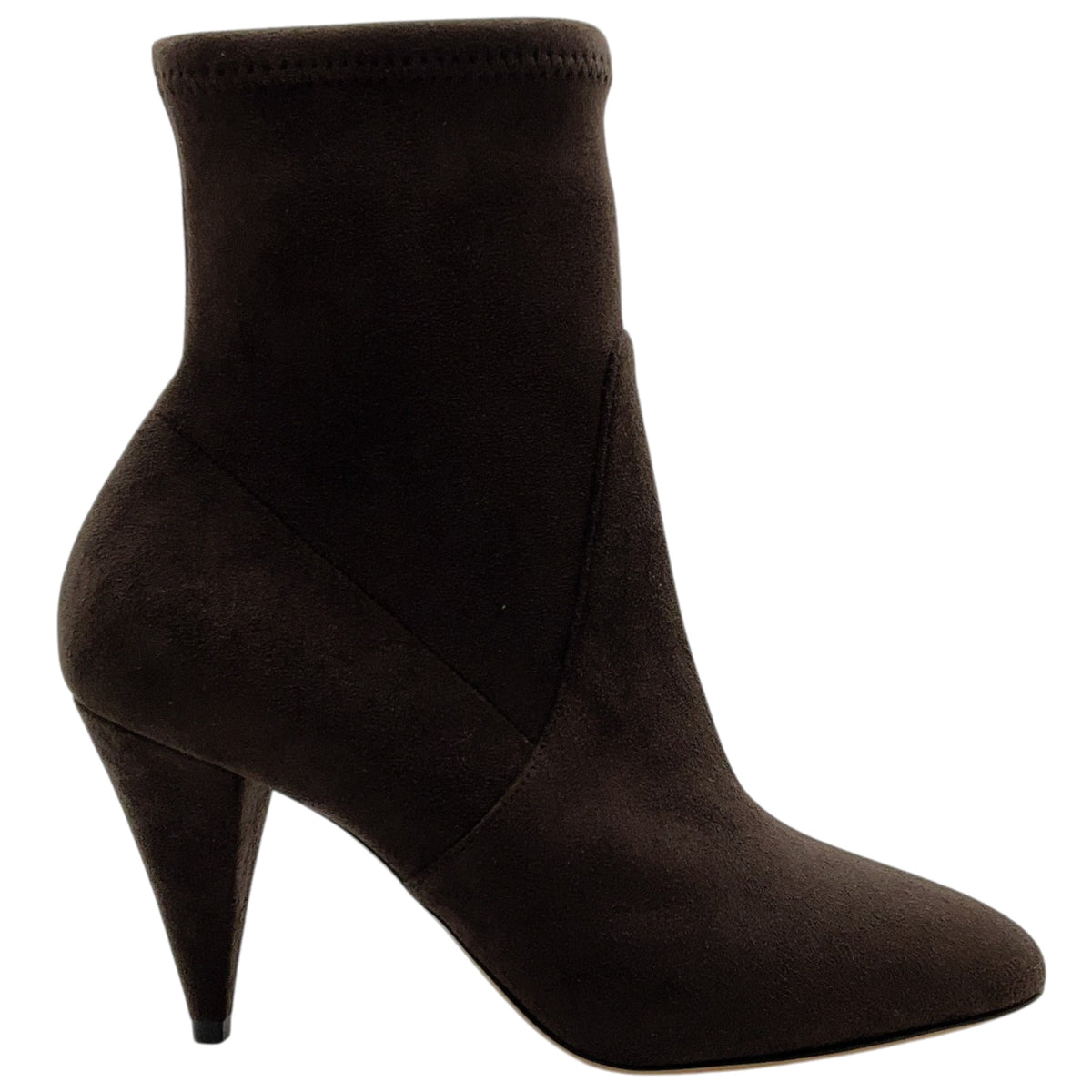 Casadei Brown Stretch Suede Sock Booties