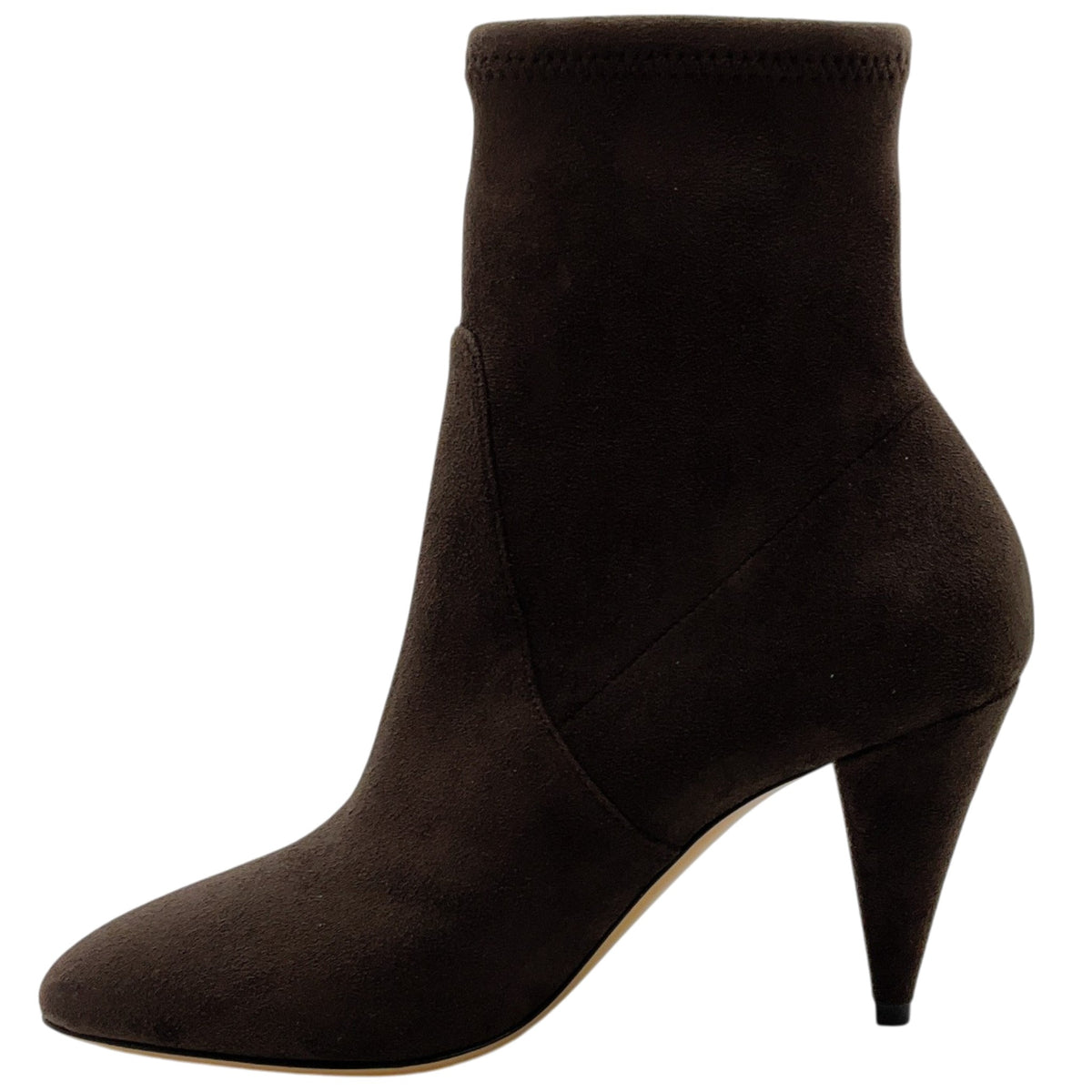 Casadei Brown Stretch Suede Sock Booties