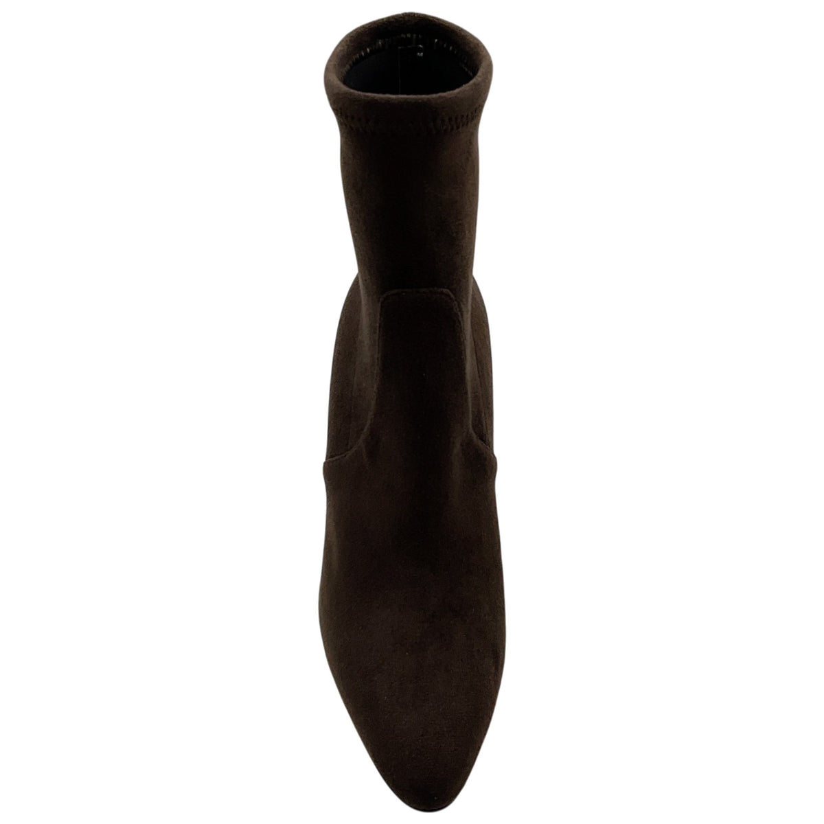 Casadei Brown Stretch Suede Sock Booties