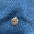 Load image into Gallery viewer, Hermes Blue Long Sleeved V-Neck Cashmere and Silk Knit Sweater
