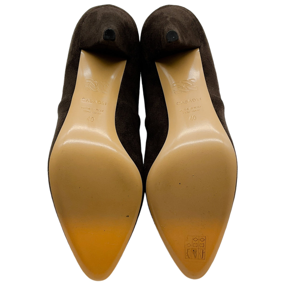 Casadei Brown Stretch Suede Sock Booties