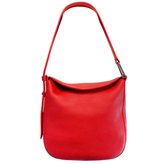 Akris Lipstick Red Grained Calfskin Leather Tasche XS Anna Bag