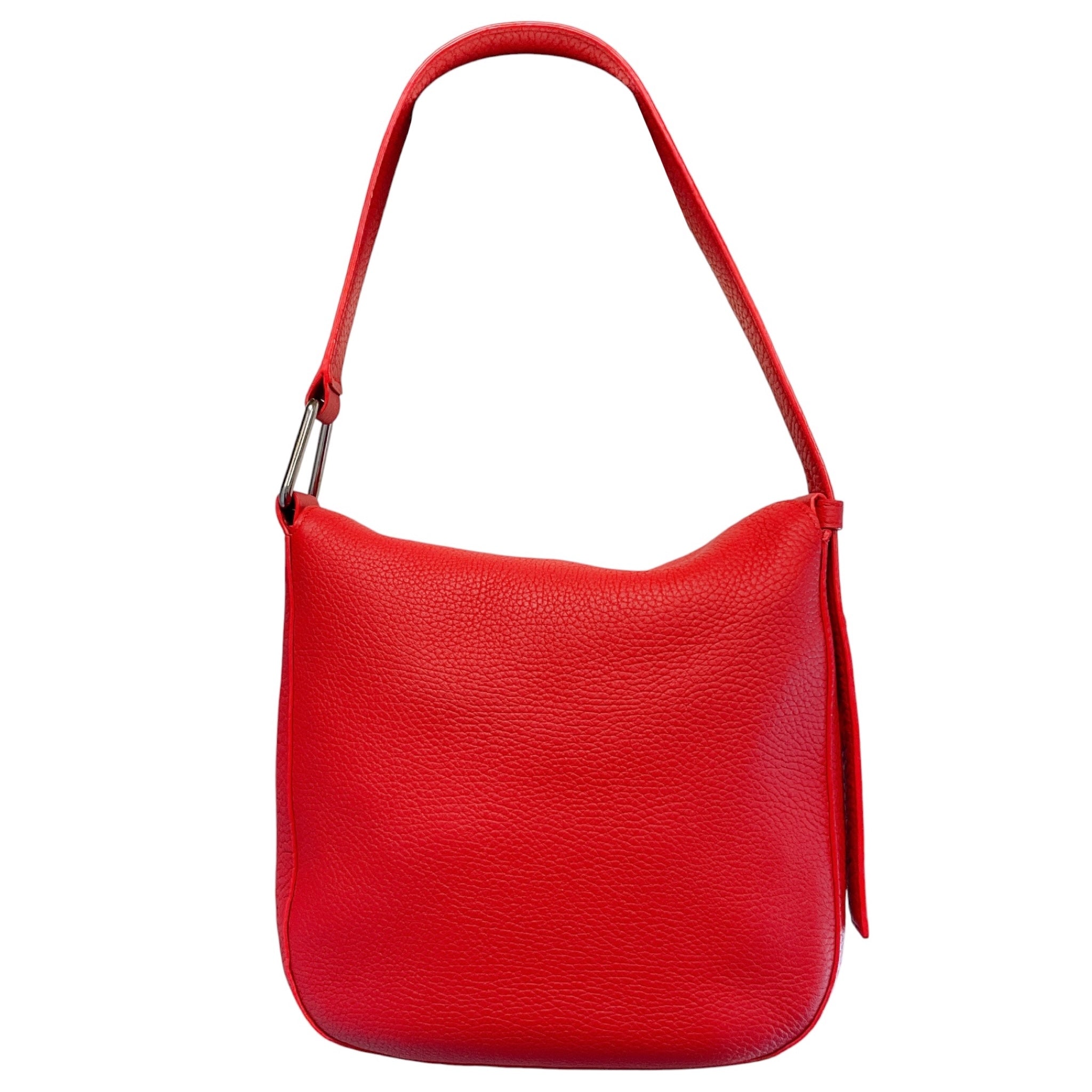 Akris Lipstick Red Grained Calfskin Leather Tasche XS Anna Bag