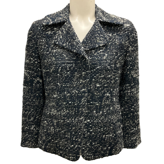 Akris Punto Navy Blue / Grey Tweed Jacket