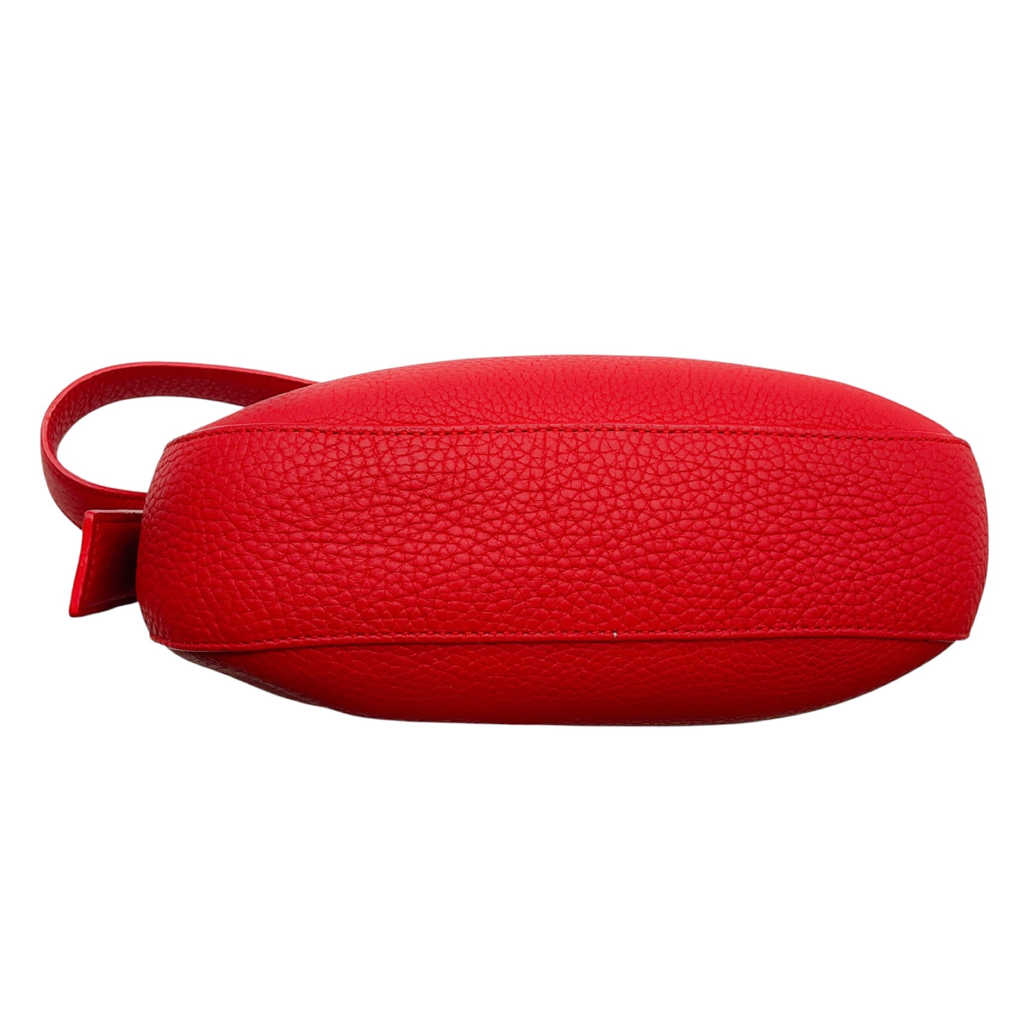 Akris Lipstick Red Grained Calfskin Leather Tasche XS Anna Bag