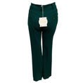 Load image into Gallery viewer, Chloe Lightless Green Wool Trouser Pants
