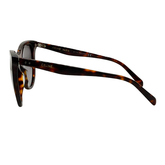 Celine Brown Tortoiseshell Acetate Cat Eye Sunglasses